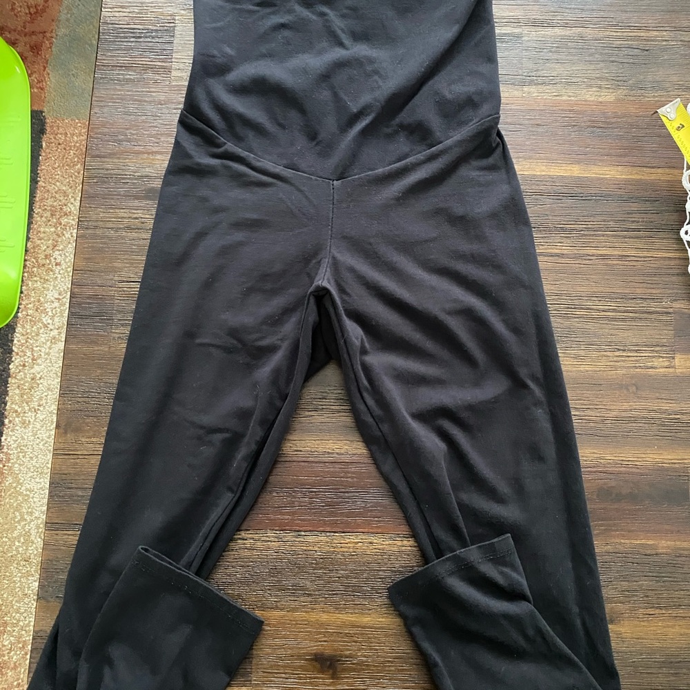 Motherhood Maternity Stretch Crop Belly Leggings - Picture 3 of 9